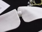 Detachable Fake Collar Dickey Lapel Choker Peter Pan Necklace False Collar and Wrist Cuffs With Detachable False Sleeves (Type 1) - Image 5