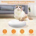 Automatic Cat Feeder for Wet Food, 6 Meals Cat Food Dispenser with 2 Ice Packs, Programmable Timer, Rechargeable Cordless Auto Pet Feeder for Cats Small Dogs (BPA-Free ABS Food Tray) - Image 3