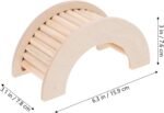 Toyvian Hamster Climbing Ladder Hideout Wooden Loft Platform Cage with C-Shaped Arch Natural Small Animal - Image 3