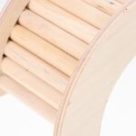 Toyvian Hamster Climbing Ladder Hideout Wooden Loft Platform Cage with C-Shaped Arch Natural Small Animal - Image 10