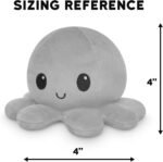 TeeTurtle | The Original Reversible Octopus Plushie | Patented Design | Sensory Fidget Toy for Stress Relief | Glow in The Dark | Show Your Mood Without Saying a Word! - Image 4