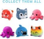 TeeTurtle | The Original Reversible Octopus Plushie | Patented Design | Sensory Fidget Toy for Stress Relief | Glow in The Dark | Show Your Mood Without Saying a Word! - Image 5