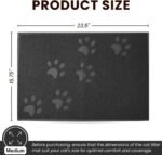 Andalus Medium Cat Litter Mat, Pack of 1 - Waterproof, Non-Slip & Easy to Clean Cat Litter Box Mat for Extra Efficient Pet Litter-Trapping, Grey (23.5” X 15.75”) - Image 4