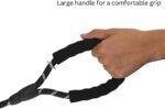 6FT Strong Heavy Duty Dog Leash with Padded Handle, Highly Reflective Nylon Threads and Carabiner Hook for Small, Medium & Large Dogs - 6 ft Long 1/2 inch Diameter (Black) - Image 6