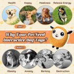 Interactive Moving Dog Toys, [2025 Upgraded] Jumping Squeaky Moving Dog Ball, Rechargeable Plush Chew Toys for Small/Medium/Large Dogs to Keep Them Busy (Orange) - Image 4