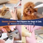 Dog Paw Trimmer with LED Light, Paw Trimmer for Dogs 0.8inch/20mm Wide Blade, Pet Hair Grooming Kit with Dog Nail Clipper, Cordless Electric Pet Paw Grooming Clippers for Paws, Ears, Face, Rump - Image 9
