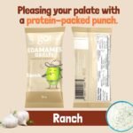 GoBeanz Crunchy Roasted Edamame, Tasty Ranch, High Protein Healthy Snack, For Adults & Kids, 20 Single Serve Packs, Low calorie, Low Sugar, Salty Snacks - Image 6