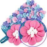 1 Pcs Animal Enrichment Foraging Pad for Rabbits & Small Pets, Stimulating Feeding Activity Toy with Removable Treats for Hedgehogs & Rodents, Chew-Proof Polyester Fabric Training Mat - Image 6