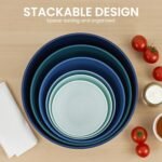 LISI 23Pcs Mixing Bowls Set with Lids, Airtight BPA-Free Nesting Bowls for Mixing, Baking, Cooking & Storage, Dishwasher Safe Serving Bowl, Includes Spatula, Spoons, Brush & Whisk - Image 5