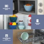 LISI 23Pcs Mixing Bowls Set with Lids, Airtight BPA-Free Nesting Bowls for Mixing, Baking, Cooking & Storage, Dishwasher Safe Serving Bowl, Includes Spatula, Spoons, Brush & Whisk - Image 7