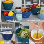 LISI 23Pcs Mixing Bowls Set with Lids, Airtight BPA-Free Nesting Bowls for Mixing, Baking, Cooking & Storage, Dishwasher Safe Serving Bowl, Includes Spatula, Spoons, Brush & Whisk - Image 9