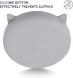 Coomazy Silicone Slow Feeder Cat Bowl, Slow Down Pet Eating Speed for Prevent Choking Promote Digestion (Grey) - Image 6