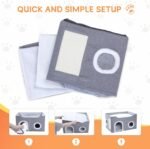 Cat House for Indoor Cats – Foldable Cat Cave & Covered Cat Bed, Cozy Hideaway for Small Pets and Large Cats (23.6"x16"x12.8"),Grey - Image 8