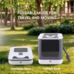 Fully Enclosed Cat Litter Box, Upgraded Covered Kitty Litter Boxes with Lid and Top Entry, Anti-Splashing Easy to Clean, 3 Modes Cat can Use from Kitten to Adult(White&Grey) - Image 8