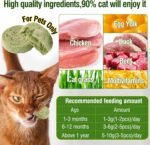 90g Cat Grass Treats, Cat Grass Teething Stick for Hairball Remove and Teeth Cleaning, Edible Cats Grasses Stick Snack - Image 3