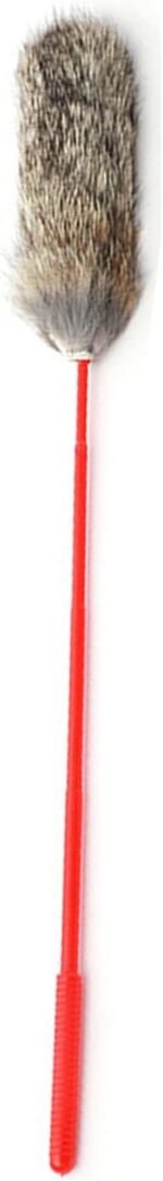 Plush Cat Teaser Wand Bite Resistant Hand Crafted Soft Plush Cat Toys Training Indoor Cat Toys Toy for Indoor Cats Kitten Wand Stick Teaser Toys(Grey) - Image 6