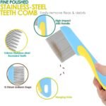 2 Pcs Lice Comb,1.8cm Short Teeth And 3.4cm Long Teeth Lice/Flea/Dandruff Comb,Comprehensive Removal Of Lice,Suitable For Cat/Dog Flea And Tick Treatment Long Fine Thick Hair - Image 4