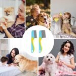 2 Pcs Lice Comb,1.8cm Short Teeth And 3.4cm Long Teeth Lice/Flea/Dandruff Comb,Comprehensive Removal Of Lice,Suitable For Cat/Dog Flea And Tick Treatment Long Fine Thick Hair - Image 8