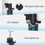 Aquarium Internal Filter for 20-50 Gallons, Ultra-Quiet Fish Tank Filter Biochemical Filtration 320GPH Powerful Pump Submersible Aquarium Filter Tank Clear Air Supply - Image 6