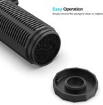 Aquarium Internal Filter for 20-50 Gallons, Ultra-Quiet Fish Tank Filter Biochemical Filtration 320GPH Powerful Pump Submersible Aquarium Filter Tank Clear Air Supply - Image 7