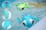 DUCKBOXX XX Wind-up Swimming Sea Turtles Bath Toy, No Battery Mold-Free Anti-Rust Interactive Montessori Toy for Kids 18M+ (3pcs) (Blue Green Orange) - Image 5