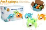 DUCKBOXX XX Wind-up Swimming Sea Turtles Bath Toy, No Battery Mold-Free Anti-Rust Interactive Montessori Toy for Kids 18M+ (3pcs) (Blue Green Orange) - Image 6