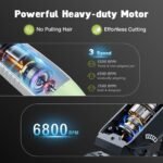 Dog Grooming Kit, Dog Clippers for Grooming for Thick Heavy Coats, Professional Pet Paw Trimmer Nail Grinder Low Noise Rechargeable Stainless Steel Hair Trimmer for Dogs Cats Animals - Image 3