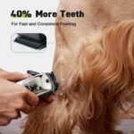 Dog Grooming Kit, Dog Clippers for Grooming for Thick Heavy Coats, Professional Pet Paw Trimmer Nail Grinder Low Noise Rechargeable Stainless Steel Hair Trimmer for Dogs Cats Animals - Image 5