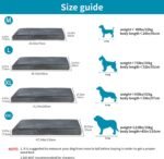 Nepfaivy Dog Bed Large XL - Waterproof Dog Bed for Large Dogs, Big Dog Crate Bed with Removable and Washable Cover, Dark Grey XL(105cm×70cm) - Image 6