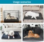 Nepfaivy Dog Bed Large XL - Waterproof Dog Bed for Large Dogs, Big Dog Crate Bed with Removable and Washable Cover, Dark Grey XL(105cm×70cm) - Image 7