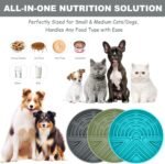 Slow Feeder Dog Bowl for Medium & Small Pets, Anti Choking Puzzle Dog Food Bowl with Non-Slip Base, Interactive Pet Slow Eating, Silicone Feeder for Puppies & Cats - Image 3