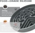 Slow Feeder Dog Bowl for Medium & Small Pets, Anti Choking Puzzle Dog Food Bowl with Non-Slip Base, Interactive Pet Slow Eating, Silicone Feeder for Puppies & Cats - Image 5