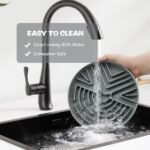 Slow Feeder Dog Bowl for Medium & Small Pets, Anti Choking Puzzle Dog Food Bowl with Non-Slip Base, Interactive Pet Slow Eating, Silicone Feeder for Puppies & Cats - Image 7