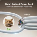 Automatic Cat Feeder 2 Cats with Slow Feed: 7L Dual Automatic Dog Feeder with Information Visualization Interface, Timed Double Auto Cat Food Dispenser for Pets, Detachable for Easy Cleaning - Image 9