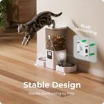 Automatic Cat Feeder 2 Cats with Slow Feed: 7L Dual Automatic Dog Feeder with Information Visualization Interface, Timed Double Auto Cat Food Dispenser for Pets, Detachable for Easy Cleaning - Image 10