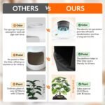 Lifewit Cat Litter Box, Litter Box with Faux Plant & Scoop, Cat Litter Box Enclosure in Living Room, Bedroom, Corner, Hidden Litter Box with Odor Control System & Infrared Sensor Auto On/Off, Black - Image 6