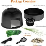 Lifewit Cat Litter Box, Litter Box with Faux Plant & Scoop, Cat Litter Box Enclosure in Living Room, Bedroom, Corner, Hidden Litter Box with Odor Control System & Infrared Sensor Auto On/Off, Black - Image 10