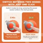 Interactive Cat Toy for Indoor Cats, Two Speed Smart Automatic Cat Toy Moving Ball with Tail, Rechargeable Motion Activated Cat Toys for Bored Indoor Adult Cats (Adapter Not Included) - Image 4