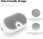 Cat Steam Brush for Shedding,3-in-1 Cat Brushes for Long&Short Haired Cats,Cat Grooming Brush Easily Removing Loose Hair with One-click Cleaning Button (White) - Image 5