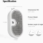 Cat Steam Brush for Shedding,3-in-1 Cat Brushes for Long&Short Haired Cats,Cat Grooming Brush Easily Removing Loose Hair with One-click Cleaning Button (White) - Image 9