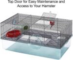 Ferplast CAGE FAVOLA Hamster Cage, 23, 62x14, 37xH 11, 81-Inch Black - Image 6