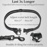 iYoShop Hands Free Dog Leash with Zipper Pouch, Dual Padded Handles and Durable Bungee for Walking, Jogging and Running Your Dog (Large, 25-150 lbs, Black) - Image 5