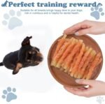 Dog Treats Soft Chews Rawhide Free Chicken Wrapped Cod Sticks for Puppy Training Snacks Dog Chews Treats 0.5lb/227g - Image 6