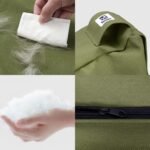 Sytopia 42-Inch Canvas Outdoor Dog Bed, Waterproof & Washable Removable Cover, Ideal for Medium & Large Dogs, Chew-Proof Great for Indoor, Outdoor, Crate, Patio Use (Green) - Image 4