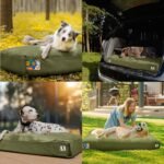 Sytopia 42-Inch Canvas Outdoor Dog Bed, Waterproof & Washable Removable Cover, Ideal for Medium & Large Dogs, Chew-Proof Great for Indoor, Outdoor, Crate, Patio Use (Green) - Image 6