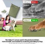 Sytopia 42-Inch Canvas Outdoor Dog Bed, Waterproof & Washable Removable Cover, Ideal for Medium & Large Dogs, Chew-Proof Great for Indoor, Outdoor, Crate, Patio Use (Green) - Image 7