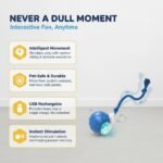 Interactive Ball Dog&Cat Toy, 2025 New Interactive Pet Toys, Smart 360° Rolling Rechargeable Dog Cats Ball, Pet Gifts for Dogs and Cats (Blue) - Image 5