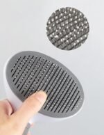 Dog and Cat Grooming Brush Shedding Kit. Brush for dogs and cats, double sided rake comb, bath brush, flea comb, stainless steel comb will give comfort to your pets. (Grey) - Image 5