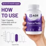 AOR Chanca Piedra 500mg, 90 Vegan Capsules 90-Day Supply, Plant-Based Supplement for Kidney, Urinary & Gallbladder Health, Supports Natural Balance, Promotes Kidney & Urinary System Function, Non-GMO - Image 6