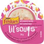 Friskies Lil' Soups Cat Food Complement, Sockeye Salmon in a Velvety Chicken Broth - 34 g Cup (8 Pack) - Image 3